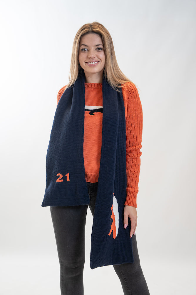 Sjaal Honeybadger Blauw