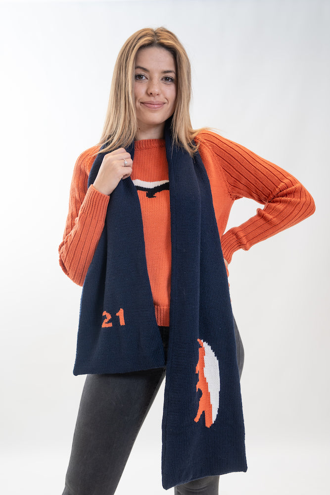 Sjaal Honeybadger Blauw