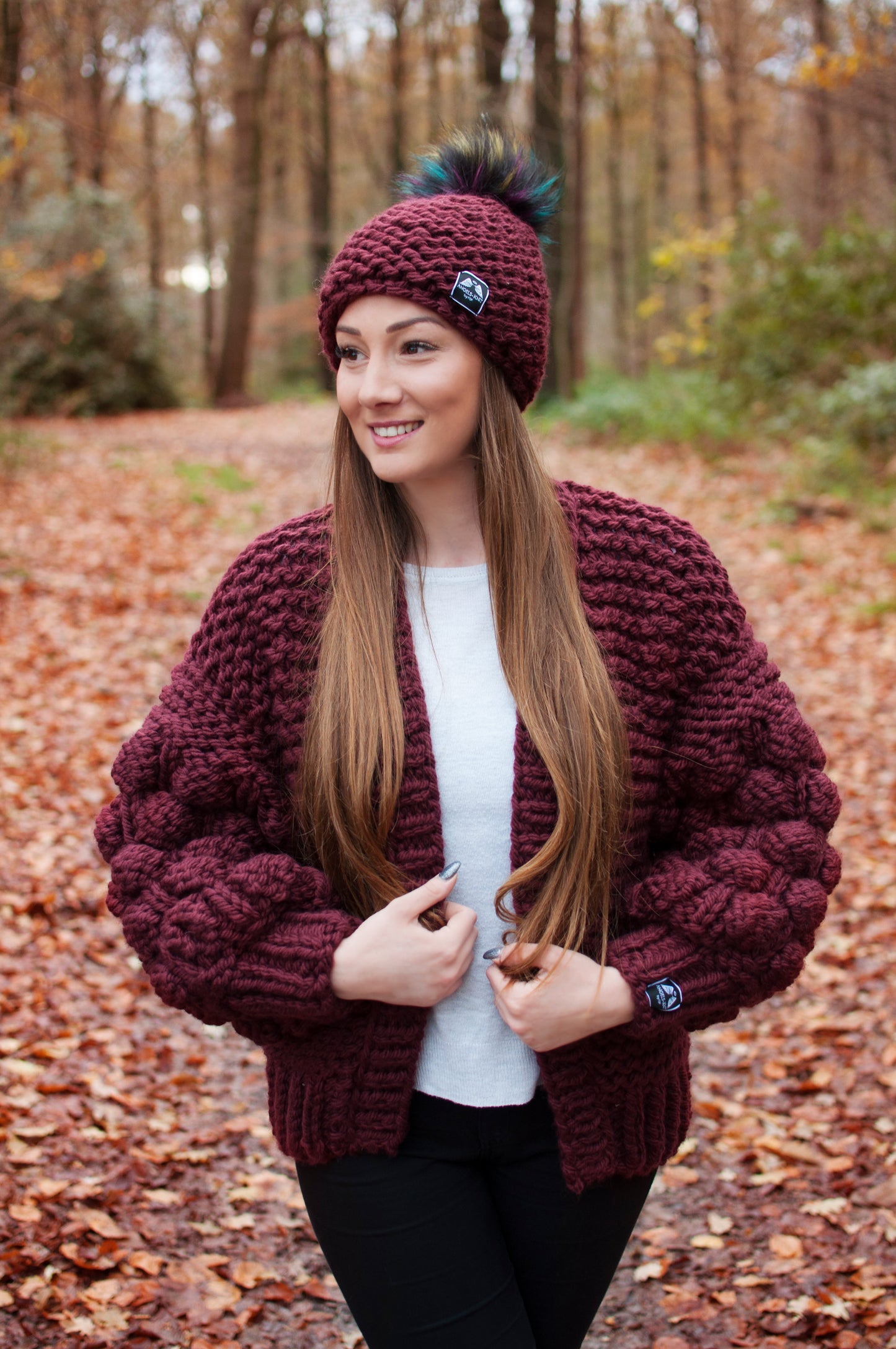 Cardigan LINNY Bordeaux