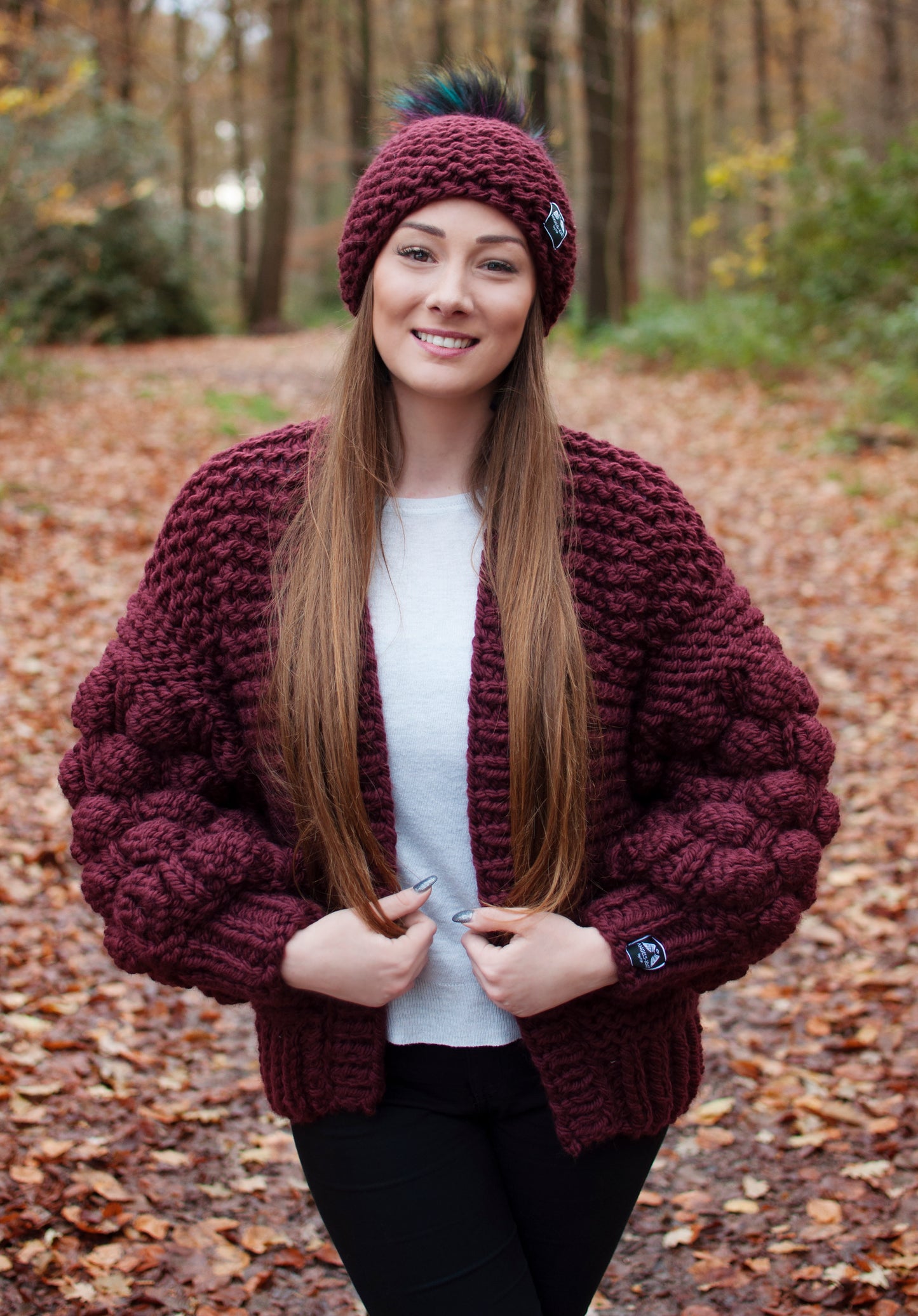 Cardigan LINNY Bordeaux