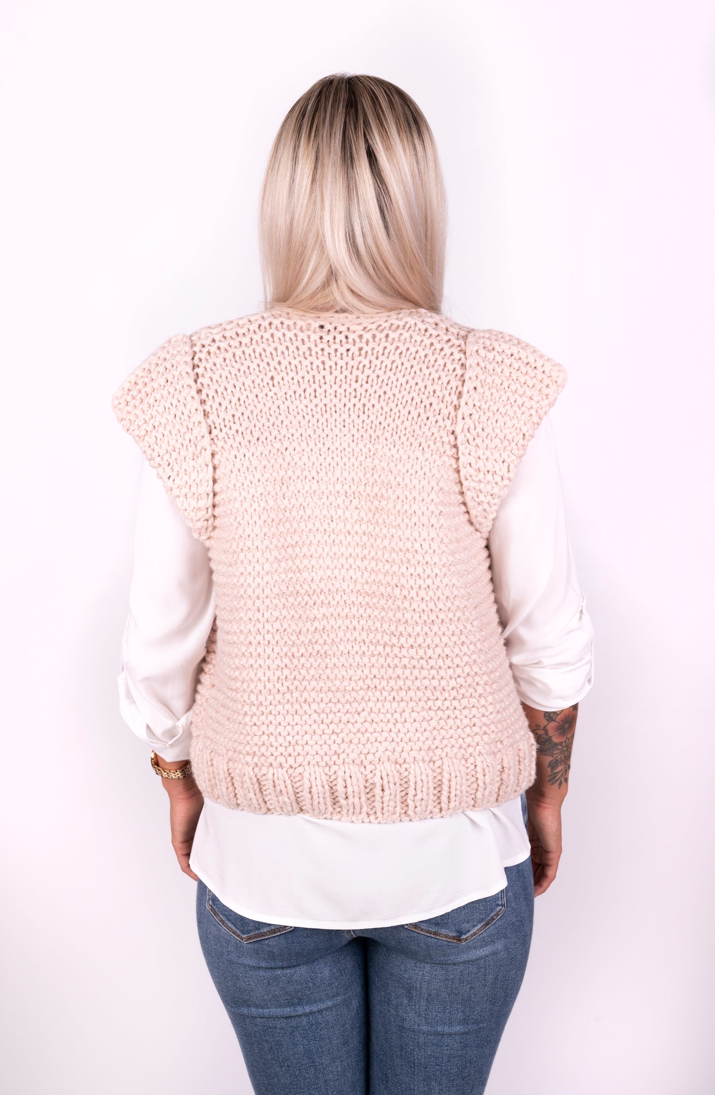 Gilet KIRA rose clair