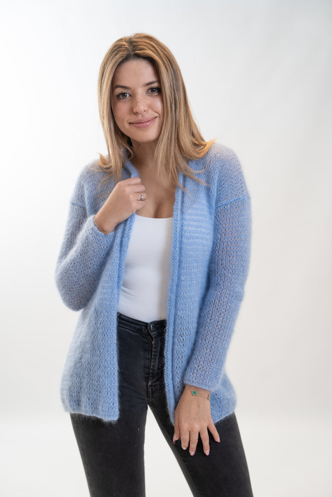 Cardigan WAVE Blauw