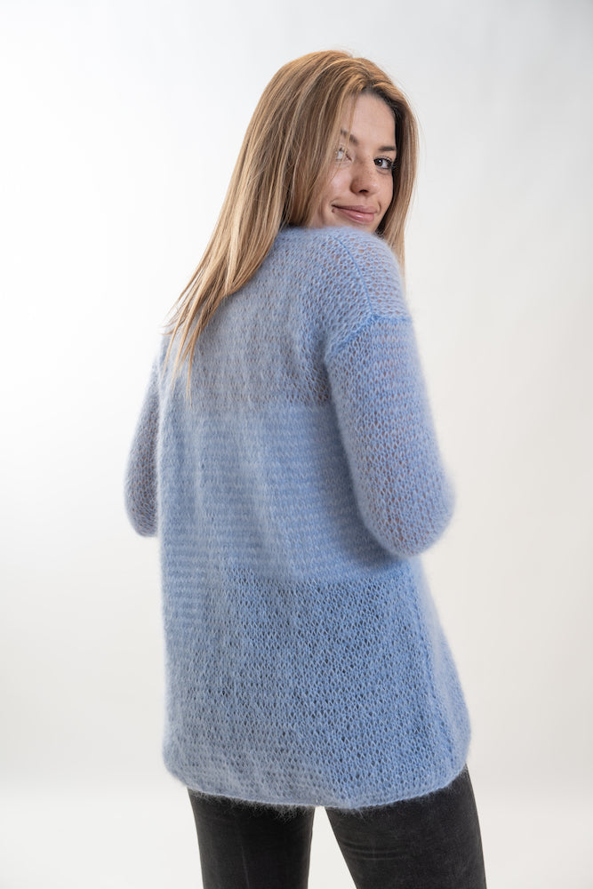 Cardigan WAVE Blauw