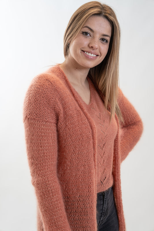 Cardigan WAVE Oranje